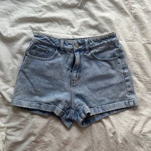 Pacsun Denim Mom Shorts Mid rise Light wash